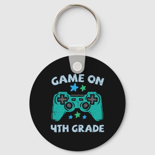 Gaming Game On 4th Grade Fourth First Day School G Keychain