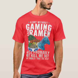 Gaming Gamer Anime Japanese Noodle Ramen T-Shirt