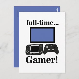 Gaming Gamer Funny Postcard