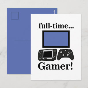 Gaming Gamer Funny Postcard