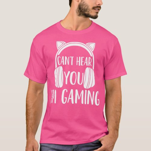 Gaming Gamer Video Game Headset T_Shirt