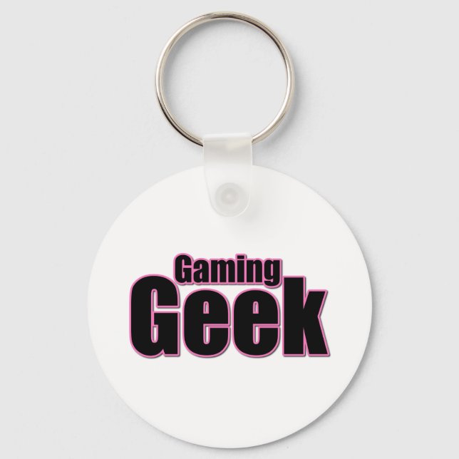 Gaming Geek Keychain (Front)
