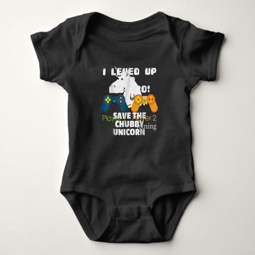 Gaming Gift I Level Up To Big Bro Brother Present Baby Bodysuit