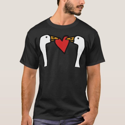Gaming Goose X Two Stealing a Heart on Valentines  T_Shirt