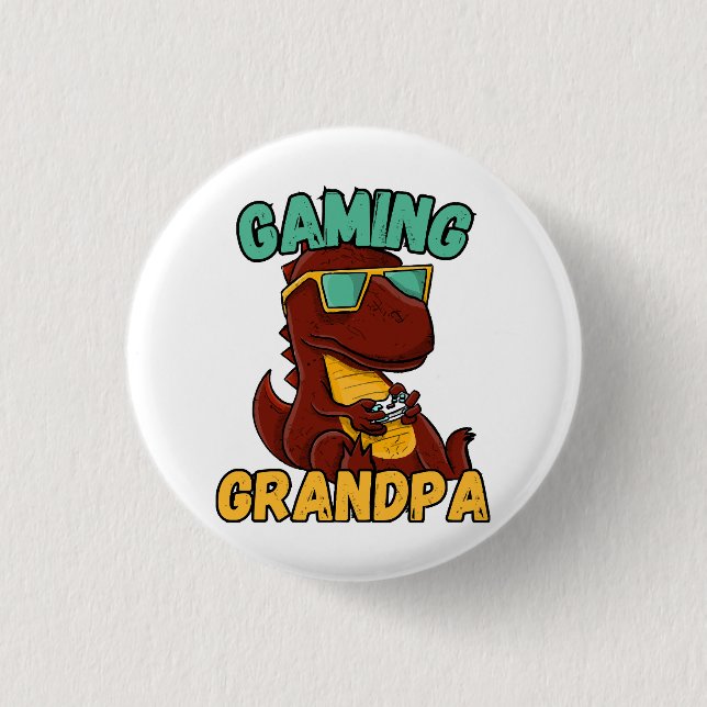  Gaming Grandpa Button (Front)