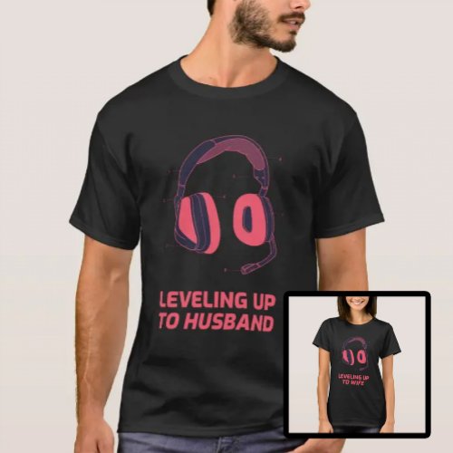 Gaming Headset Husband and Wife  T_Shirt