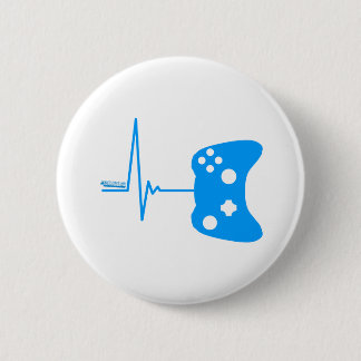 Gaming Heart Beat - gamer video games geek pad Button
