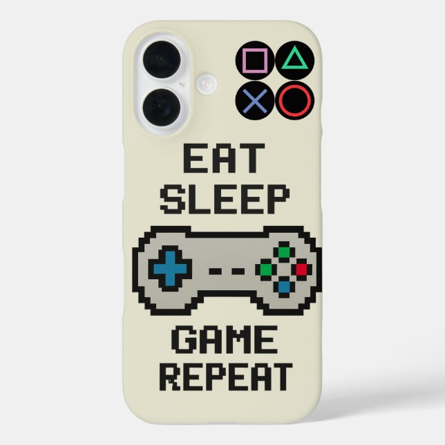 Gaming iPhone Case – Pixel Art Video Game Cover (Back)