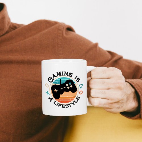 Gaming is a lifestyle Retro vintage Coffee Mug