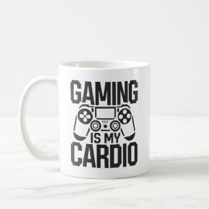 Gaming Is My Cardio - Funny Gamer Humor Coffee Mug