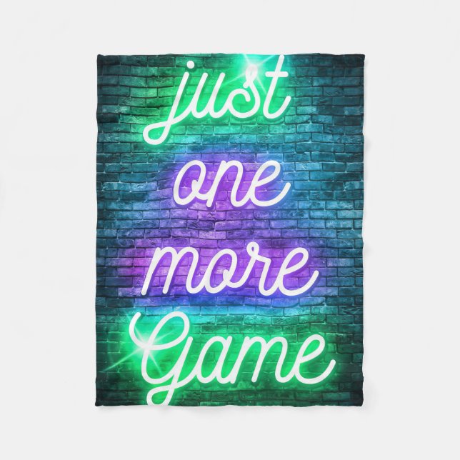 Gaming Just One More Game Fleece Blanket (Front)