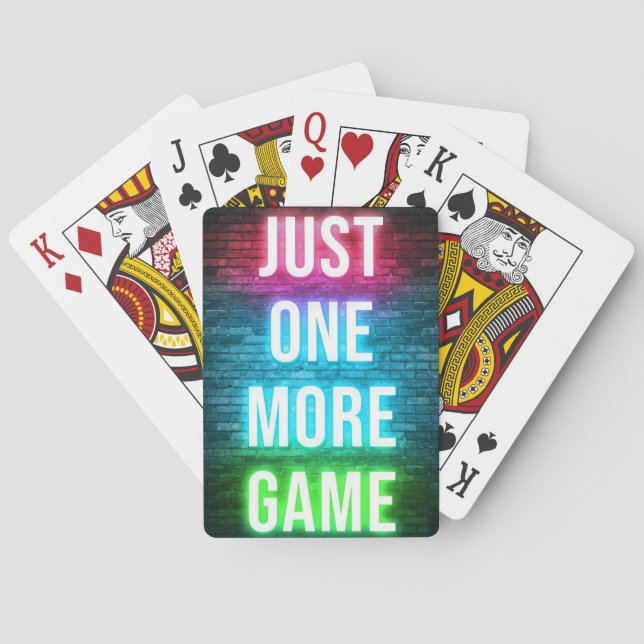 Gaming Just One More Games Poker Cards (Back)