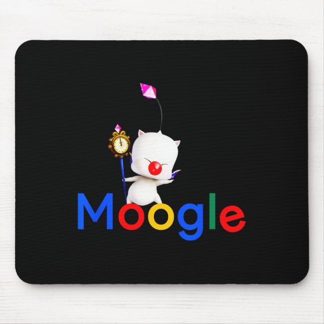 Gaming Kawaii Moogle Kupo Gamer Video Game  Mouse Pad (Front)
