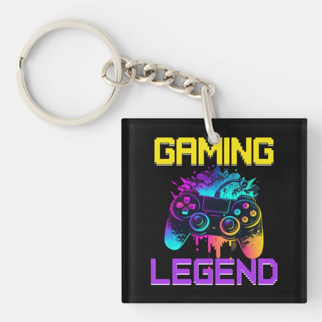 Gaming Legend Keychain (Front)