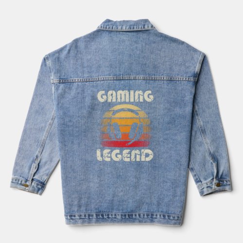 Gaming Legend Pc Gamer Video Games Ns  Denim Jacket