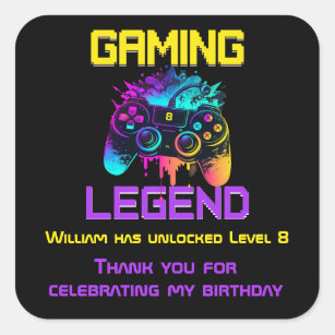 Gaming Legend Square Sticker