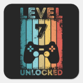 Level 8 Unlocked Video Games 8th Birthday Sticker