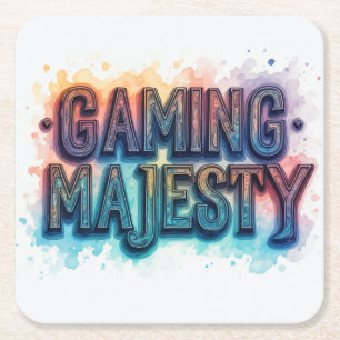Gaming Majesty Square Paper Coaster