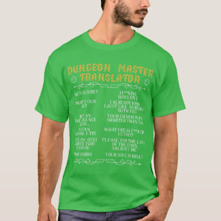 Gaming Masterabletop Board Game RPG Gamer Gaming D T-Shirt