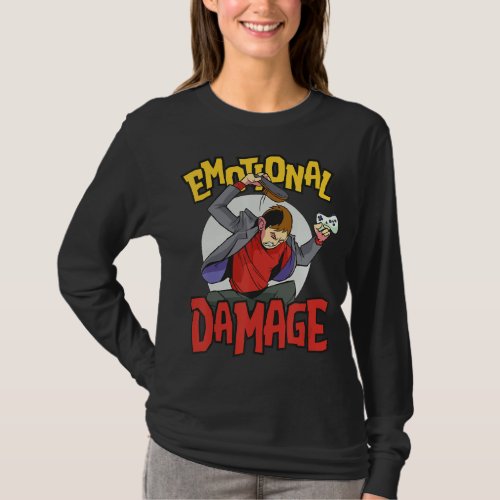 Gaming Meme Slipper Emotional Damage  T_Shirt