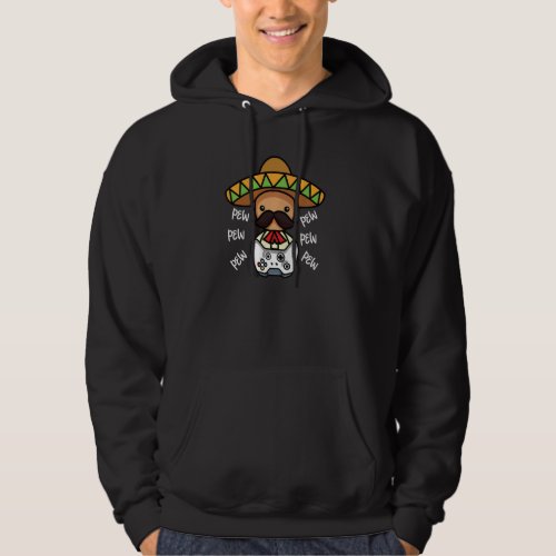 Gaming Mexican Funny Pew Videogame Controller Somb Hoodie