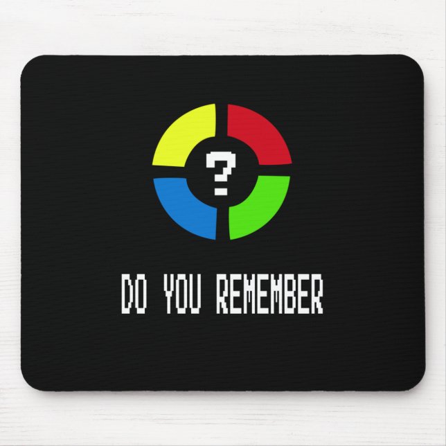 Gaming - Never Forget Is 80's Gamer Gadget Mouse Pad (Front)