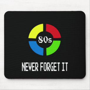 Gaming - Never Forget Is 80's Gamer Gadget Mouse Pad