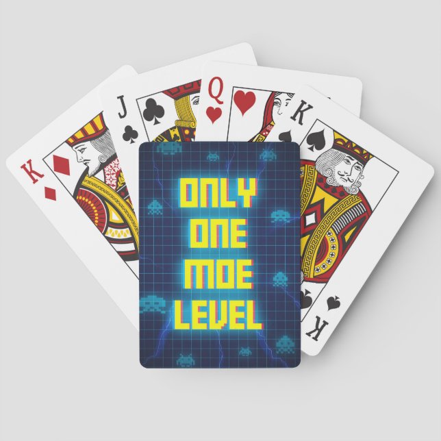 Gaming Only One More Level Poker Cards (Back)