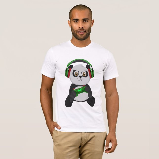 Gaming Panda T-Shirt (Front Full)