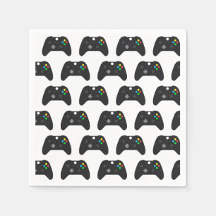 Gaming Paper Napkins, Video Game Party Supplies Napkins