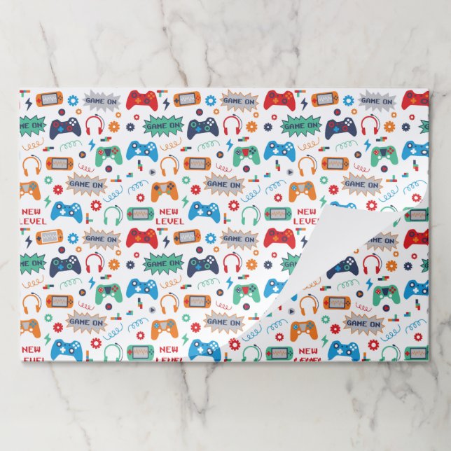 Gaming Paper Placemats (Folded)