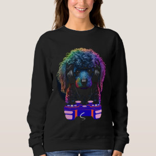 Gaming Poodle Dog Player Animal Video Gamer  Men K Sweatshirt