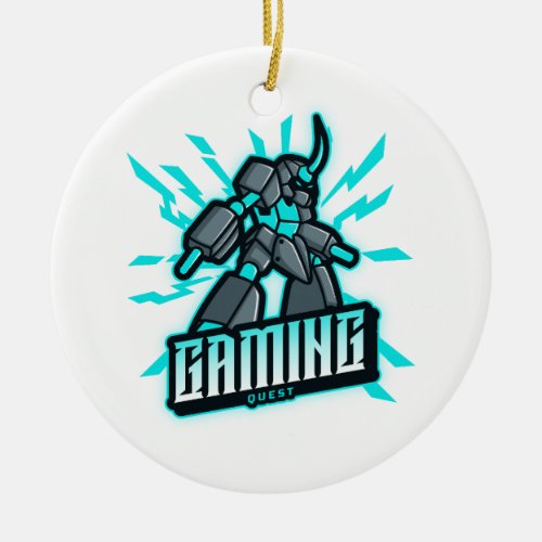 Gaming Quest Ceramic Ornament