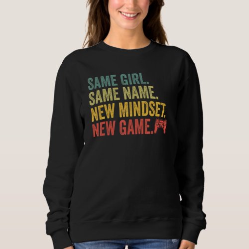 Gaming Quote Gamer Girls Pun Text Design Sweatshirt