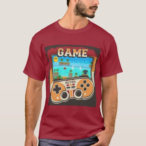 Gaming Remote Controller Retro      T_Shirt