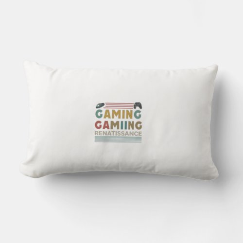 Gaming renatissance  lumbar pillow
