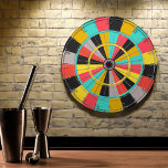 Gaming Room Joker Fun Colors Dart Board<br><div class="desc">Brightly colored dartboard for classic game room,  man cave,  den,  party room.</div>