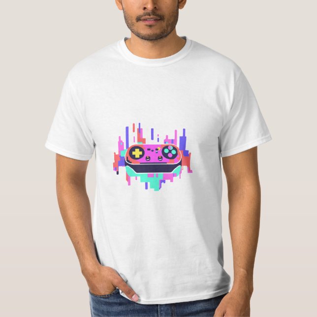 Gaming T-shirt pixel controller  (Front)