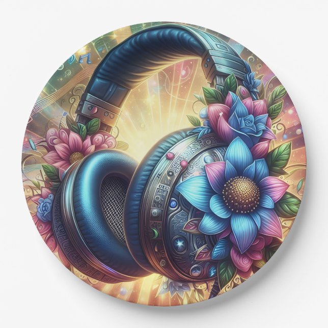 Gaming Teenager Paper Plates (Front)