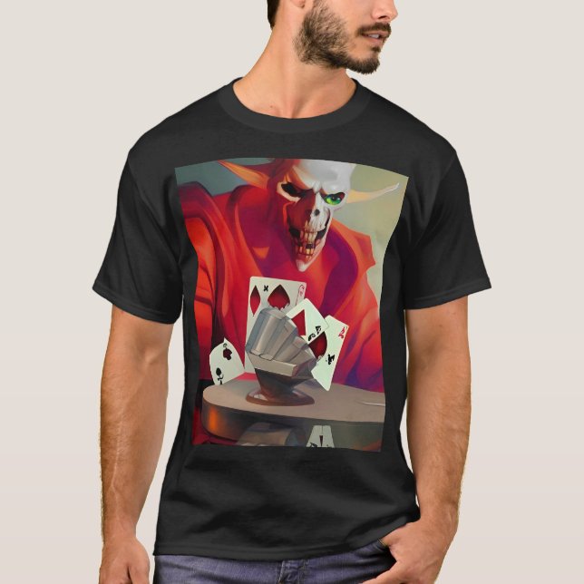 Gaming the Devil Ken Gage Fantasy T-Shirt (Front)