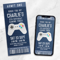 Gaming Truck Ticket Birthday Party