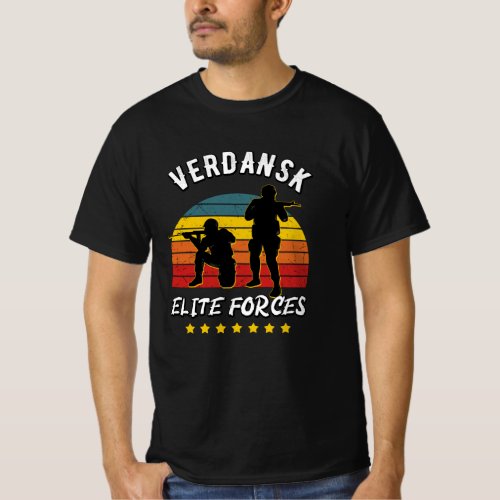 Gaming Verdansk Elite Forces Warzone Gamer T_Shirt