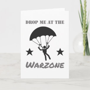 Gaming Warzone Parachute Skydive Gamer Card