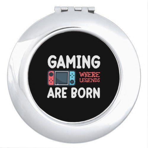 gaming where legends are born compact mirror