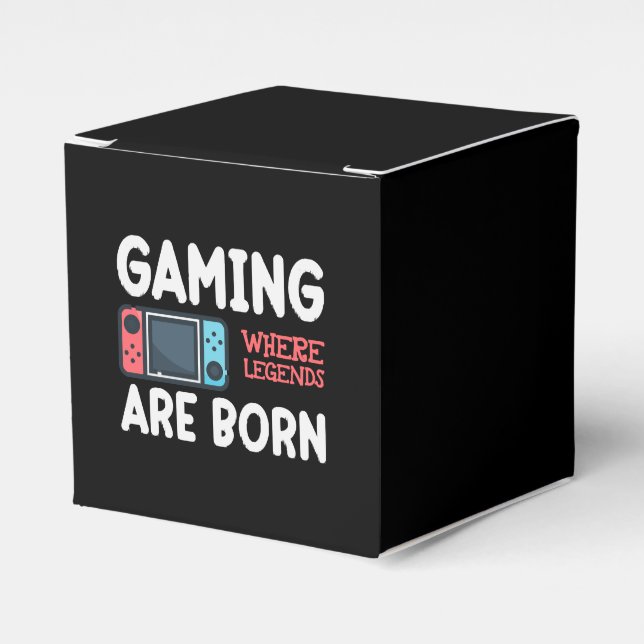 gaming where legends are born favor boxes (Front Side)