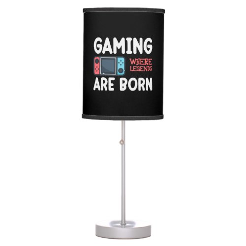 gaming where legends are born table lamp