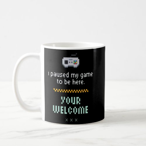 Gaming Your Welcome Pixel Retro  Coffee Mug