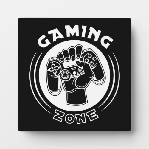 Gaming Zone Mancave _ Funny Video Gamer Gaming P Plaque