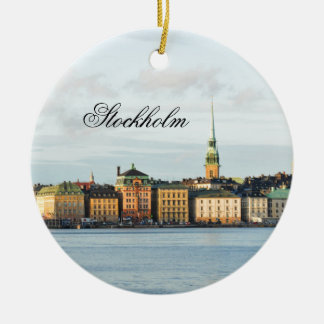 Gamla Stan in Stockholm, Sweden Ceramic Ornament