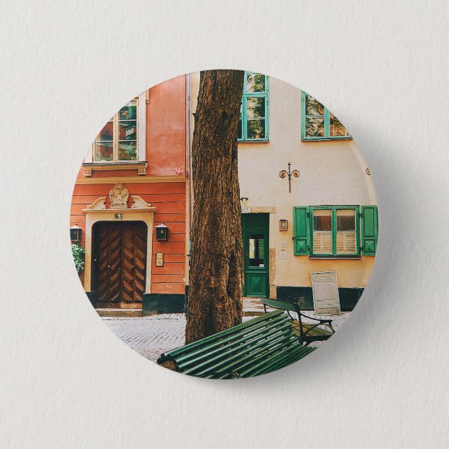Gamla Stan, Old town of Stockholm Button (Front)
